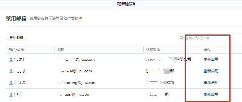 成员登录时告知企业邮箱账号被禁用怎么办？